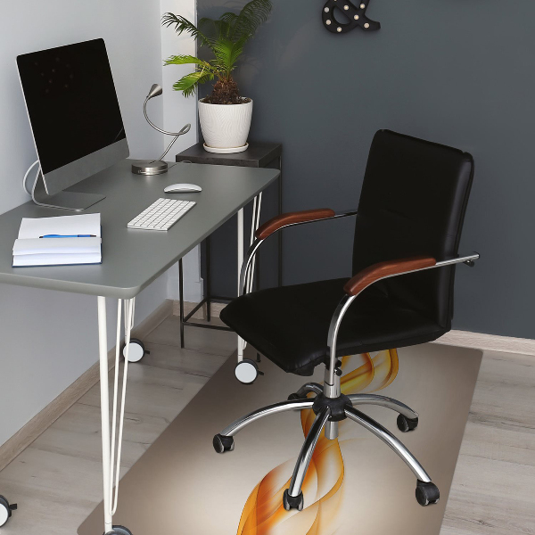 Tapis de chaise de bureau Flamme