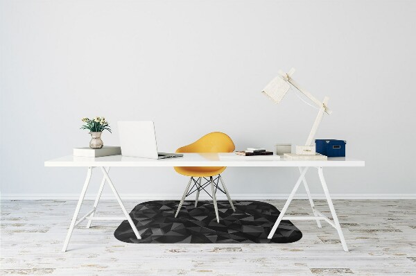 Tapis fauteuil bureau do biura Abstraction noire