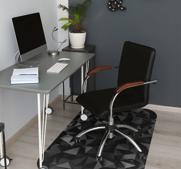 Tapis fauteuil bureau do biura Abstraction noire