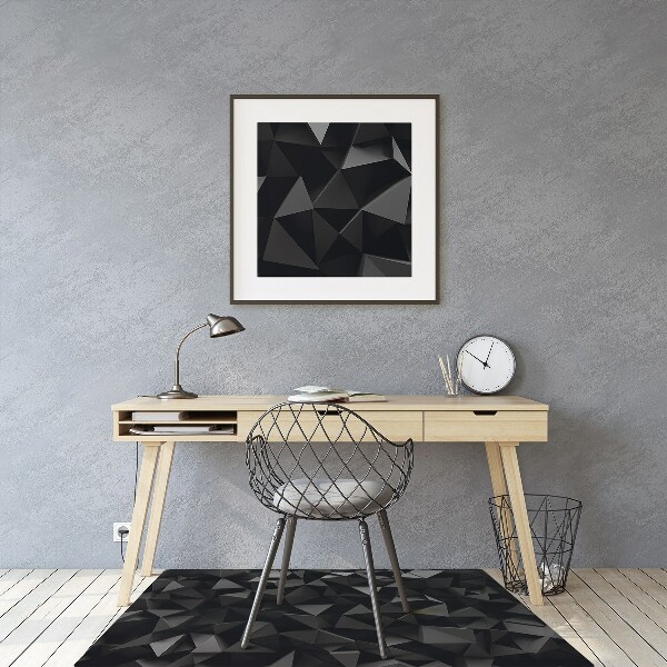 Tapis fauteuil bureau do biura Abstraction noire