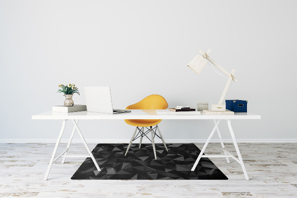 Tapis fauteuil bureau do biura Abstraction noire