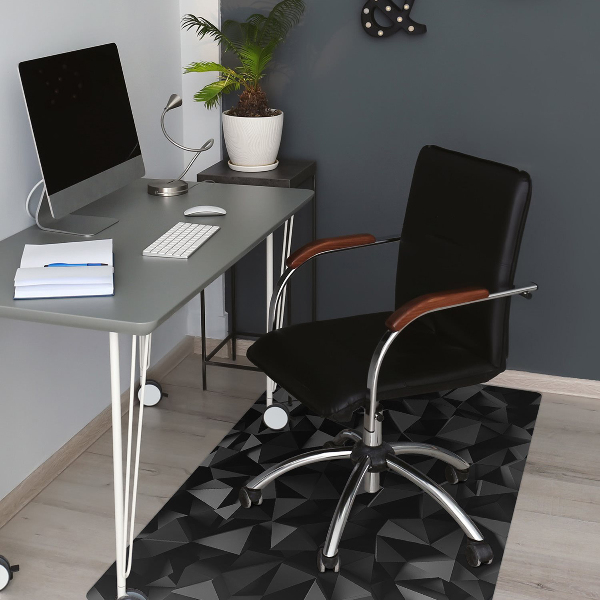 Tapis fauteuil bureau do biura Abstraction noire