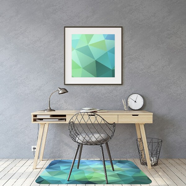 Tapis de chaise Abstraction bleue