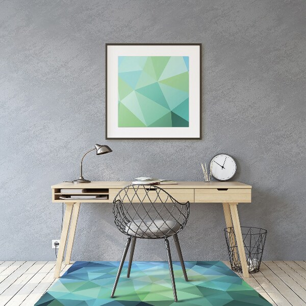 Tapis de chaise Abstraction bleue