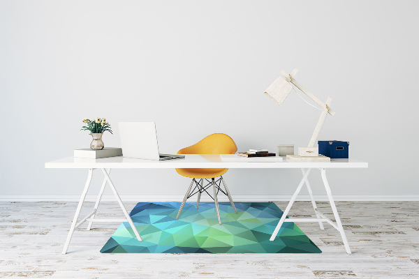 Tapis de chaise Abstraction bleue