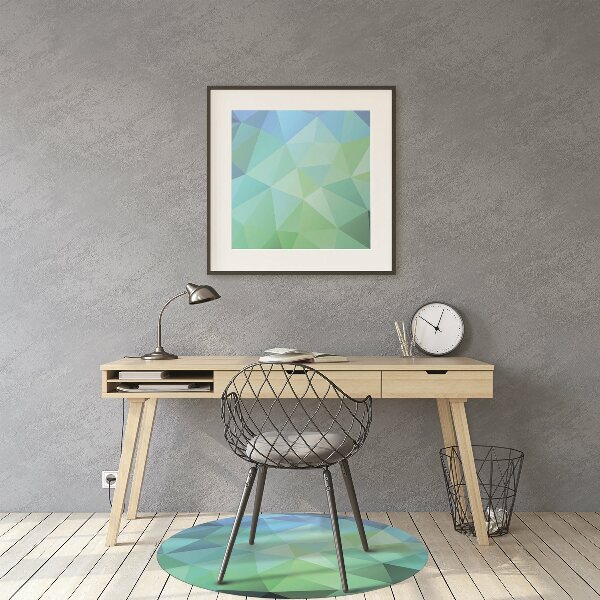 Tapis de chaise Abstraction bleue