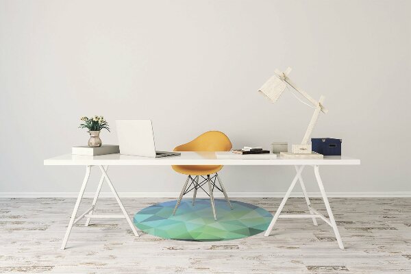 Tapis de chaise Abstraction bleue