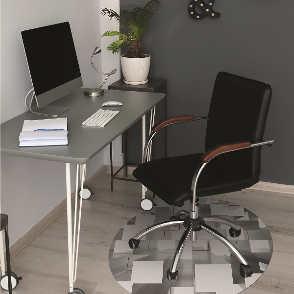 Tapis bureau Tuile grise