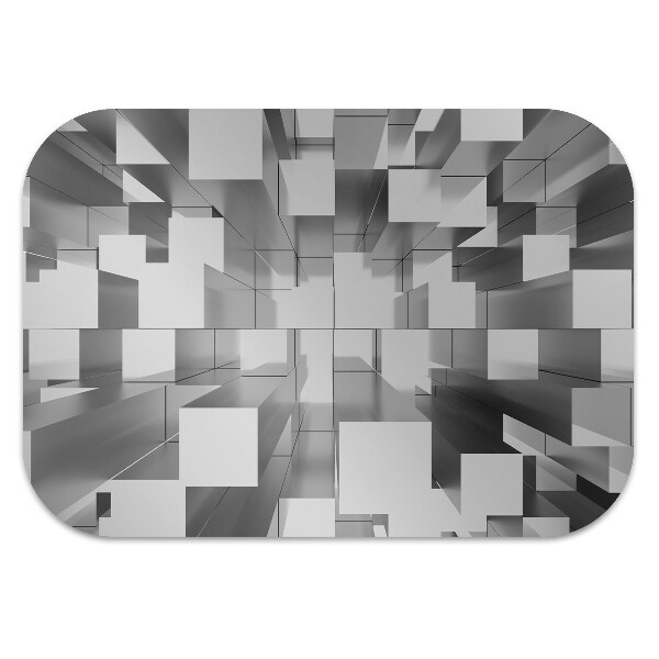 Tapis bureau Tuile grise
