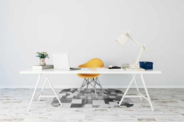 Tapis bureau Tuile grise
