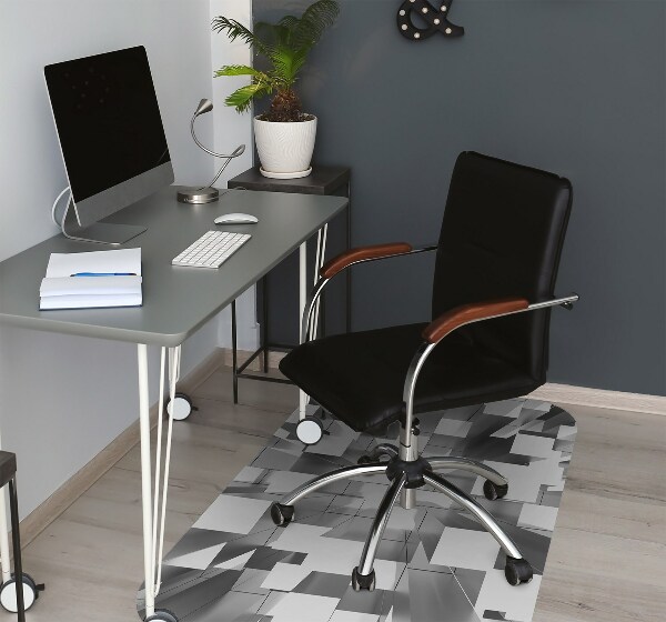 Tapis bureau Tuile grise