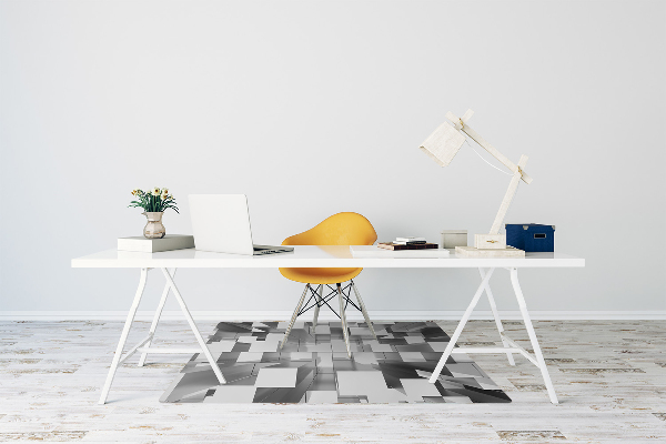 Tapis bureau Tuile grise