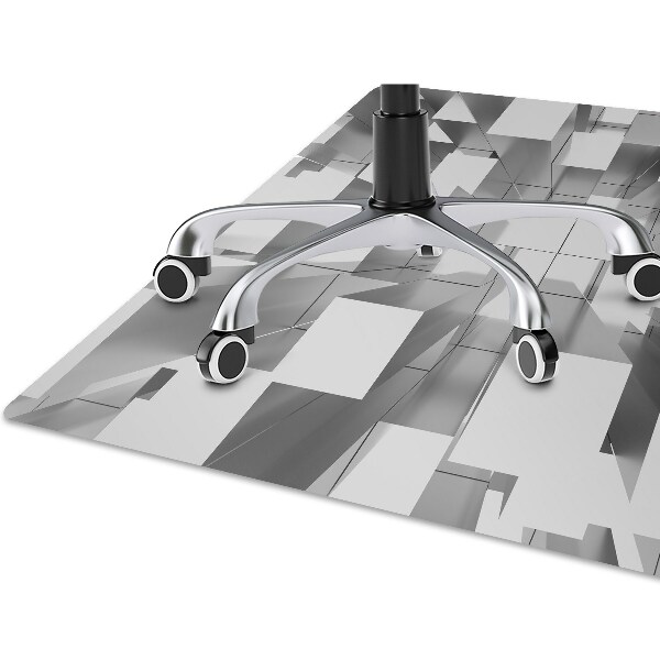 Tapis bureau Tuile grise