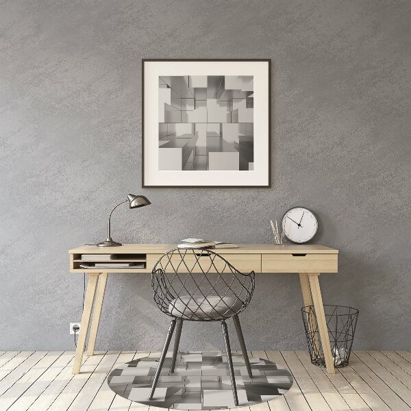 Tapis bureau Tuile grise
