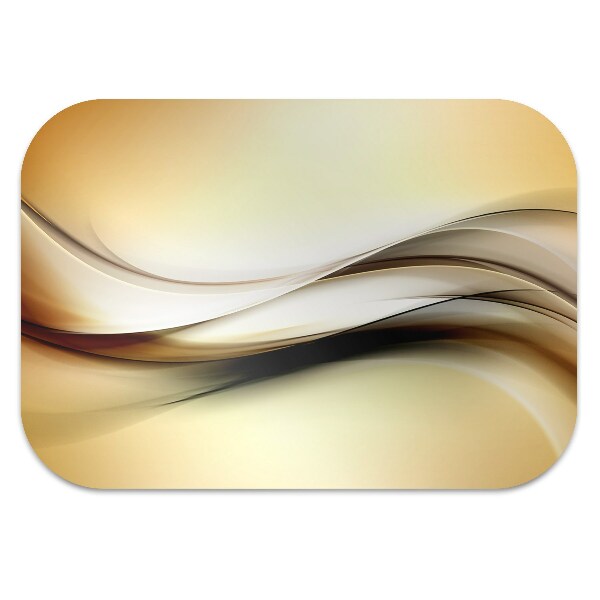 Tapis pour chaise de bureau Abstraction beige