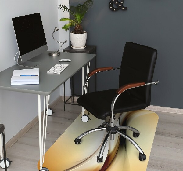 Tapis pour chaise de bureau Abstraction beige