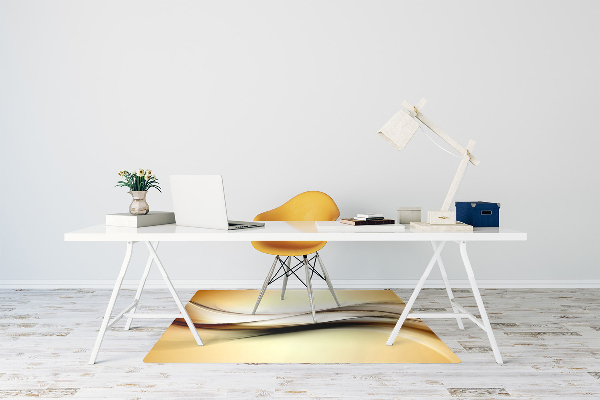 Tapis pour chaise de bureau Abstraction beige