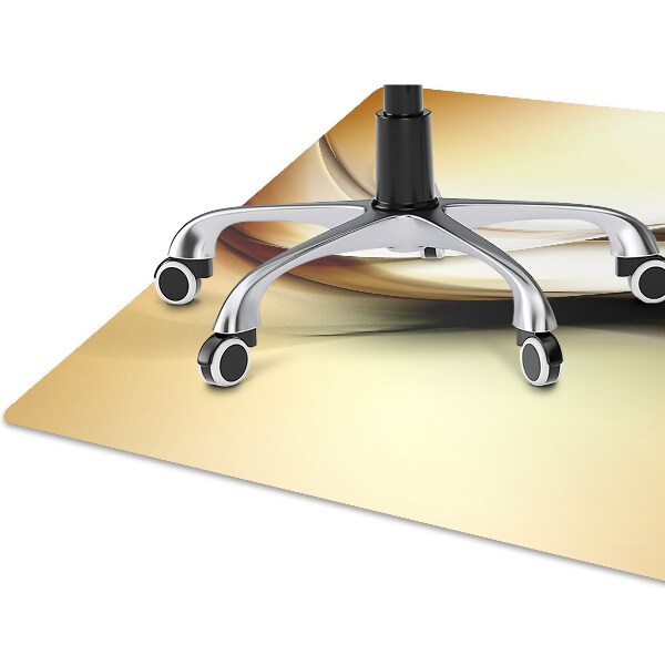Tapis pour chaise de bureau Abstraction beige