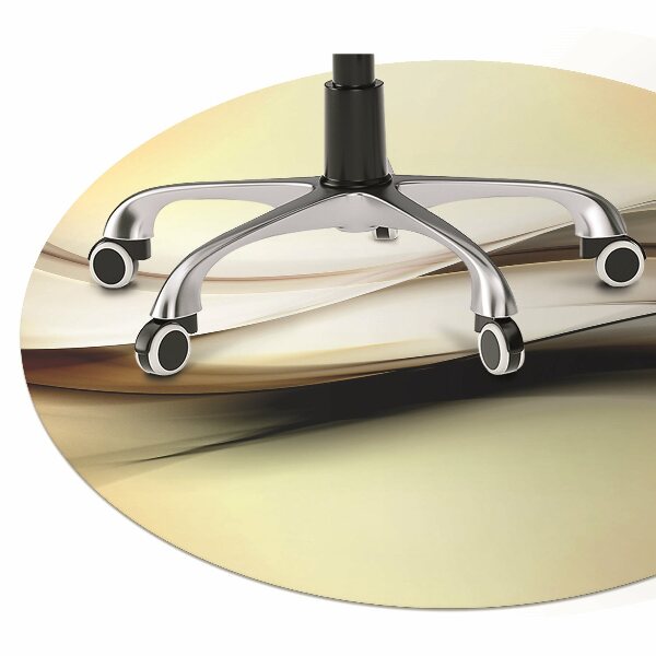 Tapis pour chaise de bureau Abstraction beige