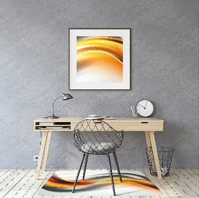 Tapis de chaise Oranges d'abstraction