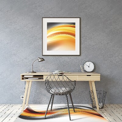 Tapis de chaise Oranges d'abstraction