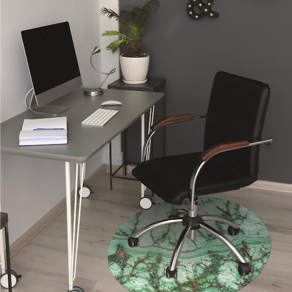 Tapis bureau Turquoise en marbre