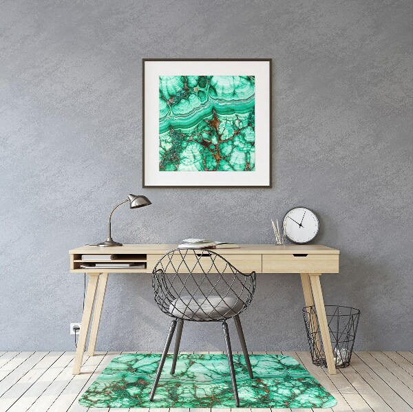 Tapis bureau Turquoise en marbre