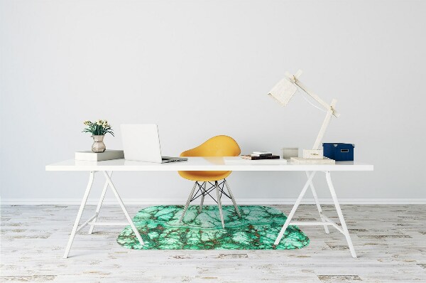 Tapis bureau Turquoise en marbre