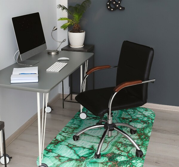 Tapis bureau Turquoise en marbre