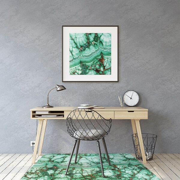 Tapis bureau Turquoise en marbre