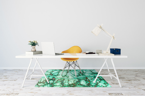 Tapis bureau Turquoise en marbre