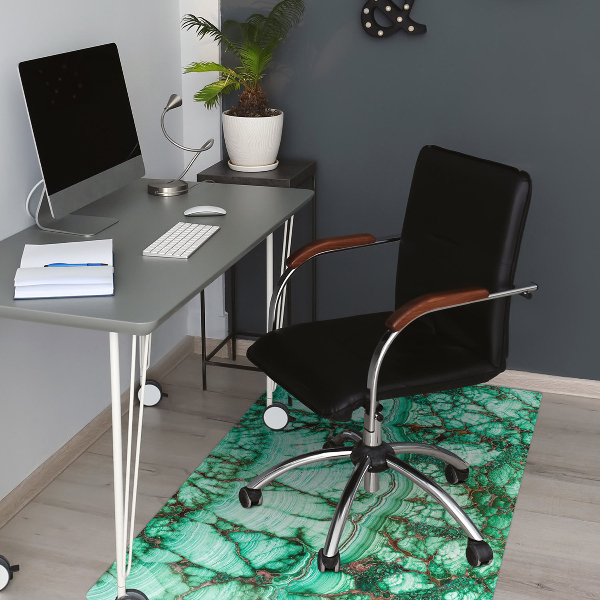 Tapis bureau Turquoise en marbre