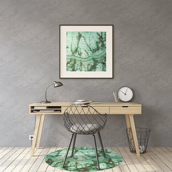 Tapis bureau Turquoise en marbre