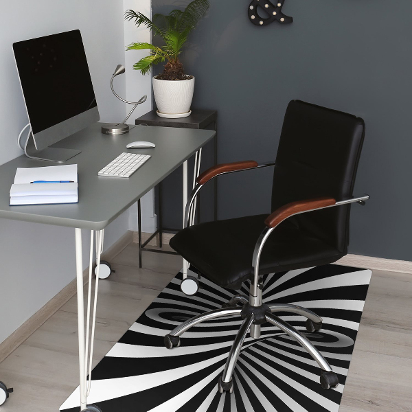 Tapis de chaise Illusion d'abstraction