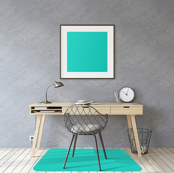 Tapis pour chaise de bureau Turquoise