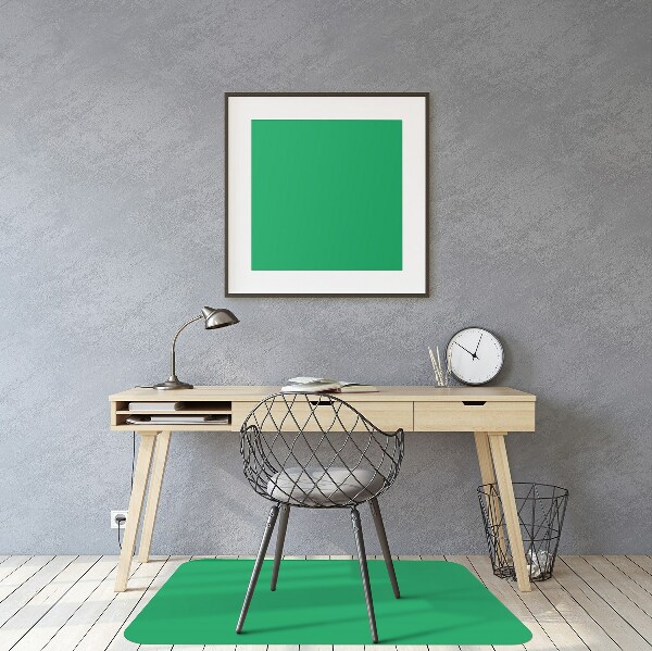 Tapis de chaise de bureau Couleur verte