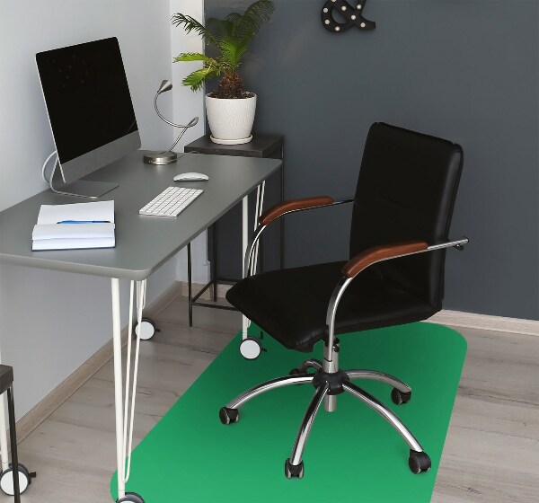 Tapis de chaise de bureau Couleur verte