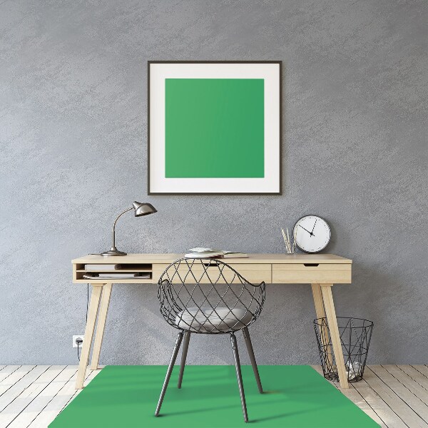 Tapis de chaise de bureau Couleur verte