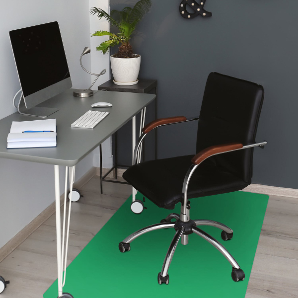 Tapis de chaise de bureau Couleur verte