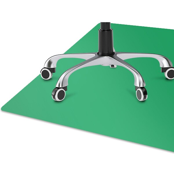 Tapis de chaise de bureau Couleur verte