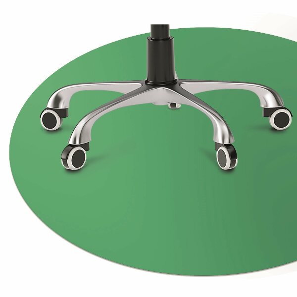 Tapis de chaise de bureau Couleur verte
