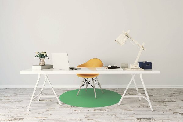 Tapis de chaise de bureau Couleur verte