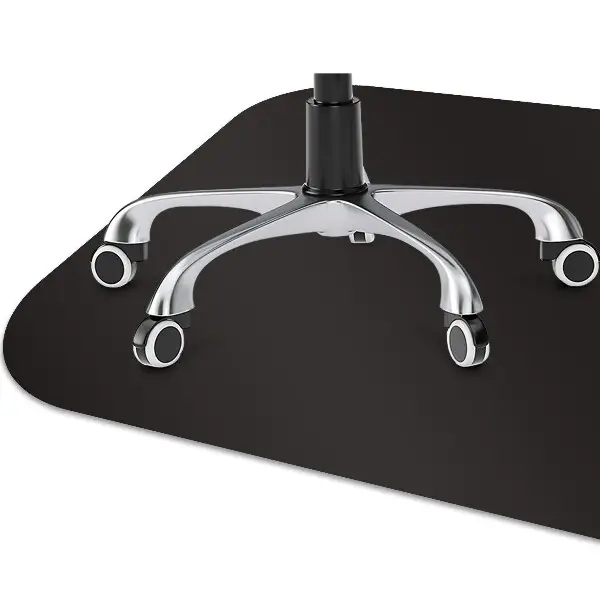 Tapis de chaise de bureau Couleur noire