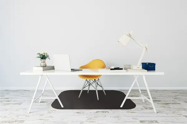 Tapis de chaise de bureau Couleur noire