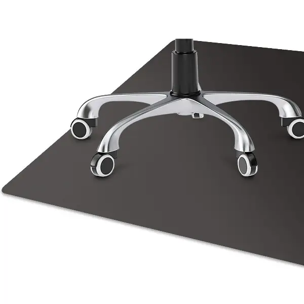 Tapis de chaise de bureau Couleur noire