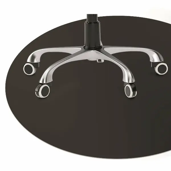 Tapis de chaise de bureau Couleur noire