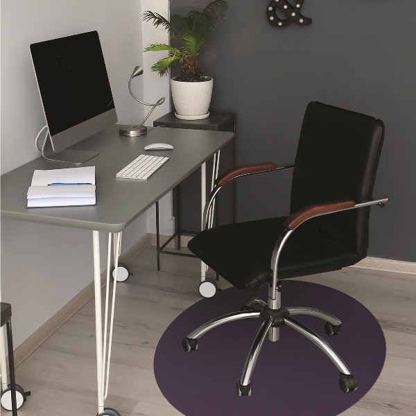 Tapis fauteuil bureau Couleur bleue en acier