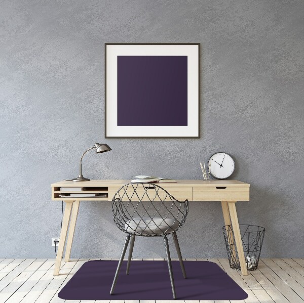 Tapis fauteuil bureau Couleur bleue en acier