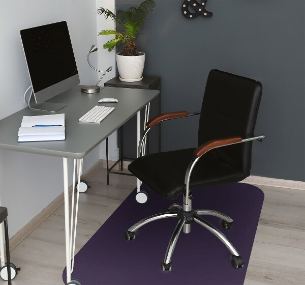 Tapis fauteuil bureau Couleur bleue en acier