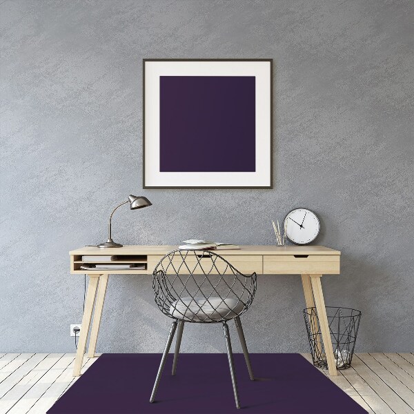 Tapis fauteuil bureau Couleur bleue en acier